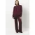 Dante6 Jules Creased Satin Pants Mulberry Red