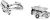 Manchetknoop Auto Zilver –