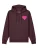 Watapparel Sweatshirt ‘Pink Heart’  neonroze / donkerrood