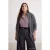 Trendyol Curve Dames Grijs Effen Lang Regular fit Grote maten Vesten