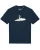 Watapparel Shirt ‘ Alien on a paper plane ‘  donkerblauw / gemengde kleuren