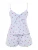 Trendyol Korte pyjama  duifblauw / rood / wit