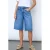 SisterS Point wide leg denim jort – mediumblauw denim