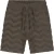 Malelions Junior Jacquard Wavy Towelling Shorts | Dark Brown