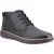 Hush Puppies Kian Leren Heren Enkelboots Zwart