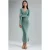 V-hals Textured Maxi Brei Jurk met Splits