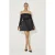 Odd Muse Satin Bardot Mini Dress Black