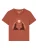 Watapparel Shirt ‘Love and flex’  roestrood / bourgogne