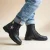Muyters Muyters Veterboots zwart Leer