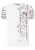 Henley T-shirt met knoopstreep en prints aan de voorkant