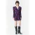Marcell von Berlin Ruched Velvet Dress Paint Print