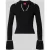 HUGO Slim fit gebreid shirt van viscosemix, model ‘SAMUR’