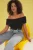 Trendyol Curve Dames Zwart Effen Mouwloos Getailleerd Grote maten Blouses