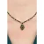Art Deco ketting in smaragdgroen