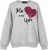 Miss Goodlife Sweater Me and You Grijs dames