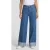 Karl Lagerfeld Folded Wide Leg Denim Pants Mid Blue Wash