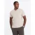 Ombre Poloshirt heren korte mouw met rits creme 0132c
