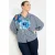 LOLALIZA gestreepte blouse donkerblauw