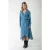 Colourful Rebel Lea Small Geo Wrap Midi Dress Ls Dark Petrol