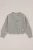 WE Fashion – Meisjes fijngebreid vest – Regular fit – Lichtgrijs –