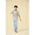 ONLY & SONS JUNIOR loose fit jeans baggy jeans light blue denim