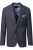 Venti Blazer blauw, Effen