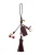 COACH Sleutelhanger  goud / rood / bordeaux / wit