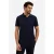 No Excess travelstof regular polo donkerblauw