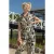 Yvette wikkel blouse in zwart en zacht geel