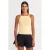 Slim Fit Halter Gebreide Blouse Met Strikdetail