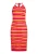 ebeeza Gebreide jurk  oranje / pink / rood / wit