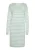 usha BLUE LABEL Gebreide jurk  mintgroen / wit