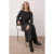 Grijze platte maxi-jurk voor dames, lange casual/casual jurk