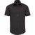 Russell Collection Heren Easy-Care Fitted Overhemd met korte mouwen (Zwart)