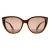Furla Cat Eye Dames Honing Bruin Wit Hoorn Bruin SFU783
