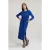 River Woods Blue Long Belted Dress