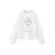 Mango Kids oversized sweater met borduursels – naturel wit