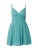 HOLLISTER Zomerjurk  cyaan blauw / wit