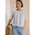 Carmen-blouse met streepjespatroon