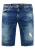 Slim Fit Jeans Shorts “YAMETO” Blauw Gebruikt