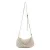Seidenfelt Schoudertas ‘Floro’  beige