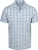 R2 Amsterdam Half Zip Polo Blauw Print