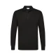 Profuomo zijden regular fit gebreide trui met wol – donkerbruin