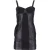 Joseph Panel Corsetjurk in zwarte wol en leer