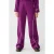 Shoeby gestreepte casual wide-leg broek paars