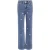 Only Kogjuicy wide leg heart emb jeans noos blue denim