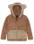 normani Fleece jas ‘Barvas’  bruin / taupe