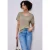 Street One Dames Basic Shirt in Beige