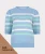 Esqualo Sweater puff slve striped knit Bruin dames