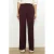 LOLALIZA flared regular waist pantalon donkerrood